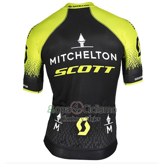 Mitchelton Scott Ropa Ciclismo Culotte Corto 2018 Mangas Cortas Negro